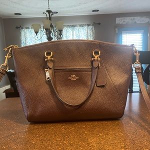 COACH Women's Pebbled Prairie Satchel HandBag